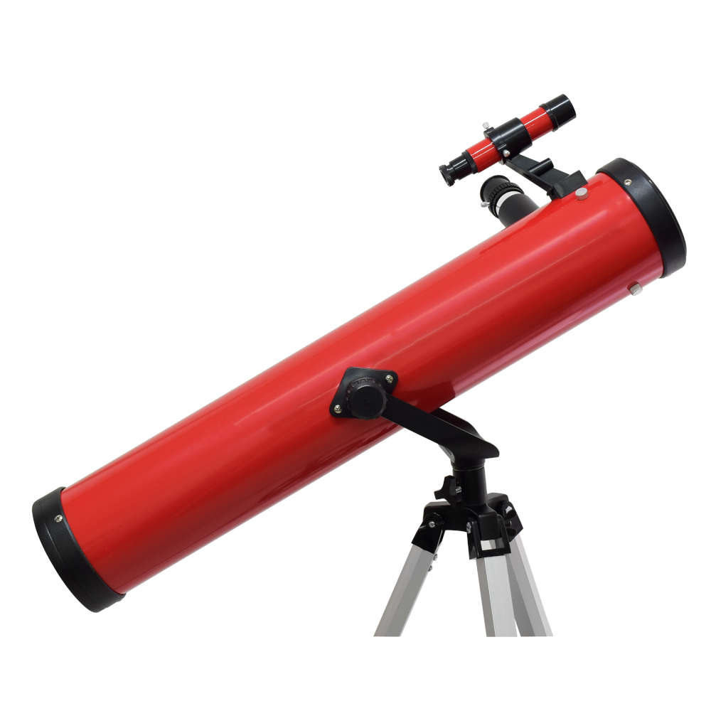 Telescopio Reflector con montura altazimutal, amp. 350 x, 700 mm x 76 mm, rojo