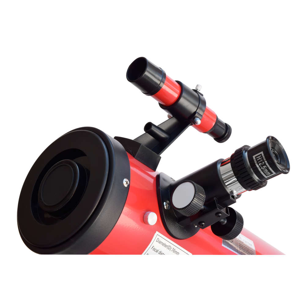 Telescopio Reflector con montura altazimutal, amp. 350 x, 700 mm x 76 mm, rojo