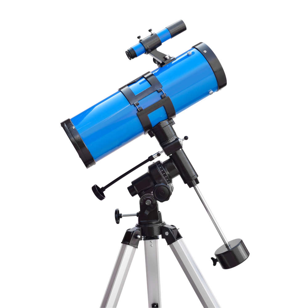 Telescopio reflector con montura ecuatorial EQ3 amp. 500mm x 114 mm, azul
